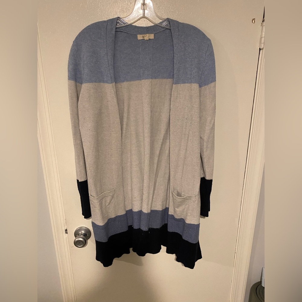 Peyton Primrose Color-block Pocket Cardigan